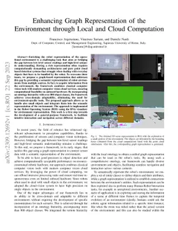 Enhancing Graph Representation of the Environment through Local and
  Cloud Computation