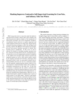 Masking Improves Contrastive Self-Supervised Learning for ConvNets, and
  Saliency Tells You Where