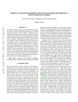 DurIAN-E: Duration Informed Attention Network For Expressive
  Text-to-Speech Synthesis