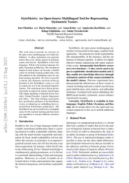 StyloMetrix: An Open-Source Multilingual Tool for Representing
  Stylometric Vectors