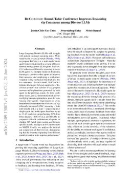 ReConcile: Round-Table Conference Improves Reasoning via Consensus among
  Diverse LLMs