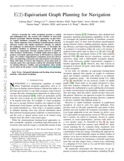 E(2)-Equivariant Graph Planning for Navigation