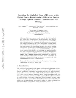 Decoding the Alphabet Soup of Degrees in the United States Postsecondary
  Education System Through Hybrid Method: Database and Text Mining