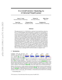 ClusterFormer: Clustering As A Universal Visual Learner