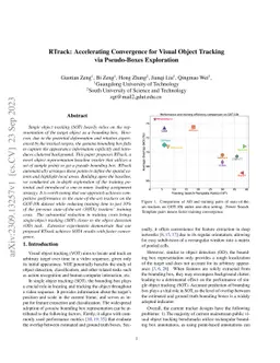 RTrack: Accelerating Convergence for Visual Object Tracking via
  Pseudo-Boxes Exploration