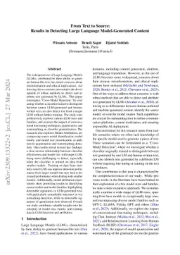 From Text to Source: Results in Detecting Large Language Model-Generated
  Content