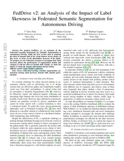 FedDrive v2: an Analysis of the Impact of Label Skewness in Federated
  Semantic Segmentation for Autonomous Driving