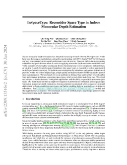 InSpaceType: Reconsider Space Type in Indoor Monocular Depth Estimation