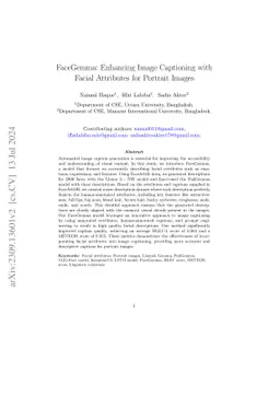 FaceGemma: Enhancing Image Captioning with Facial Attributes for
  Portrait Images