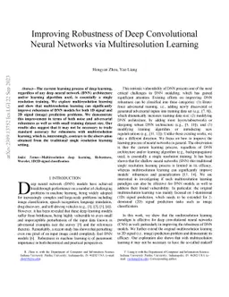 Improving Robustness of Deep Convolutional Neural Networks via
  Multiresolution Learning