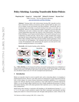 Policy Stitching: Learning Transferable Robot Policies