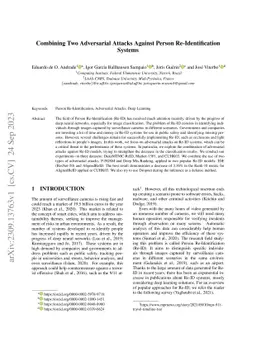 Combining Two Adversarial Attacks Against Person Re-Identification
  Systems