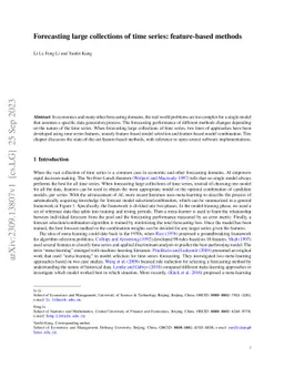 Forecasting large collections of time series: feature-based methods