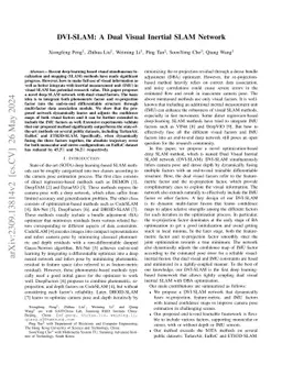 DVI-SLAM: A Dual Visual Inertial SLAM Network