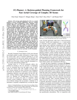 FC-Planner: A Skeleton-guided Planning Framework for Fast Aerial
  Coverage of Complex 3D Scenes