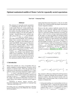 Optimal randomized multilevel Monte Carlo for repeatedly nested
  expectations
