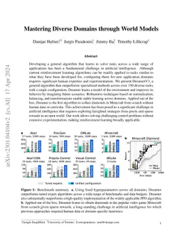 Mastering Diverse Domains through World Models
