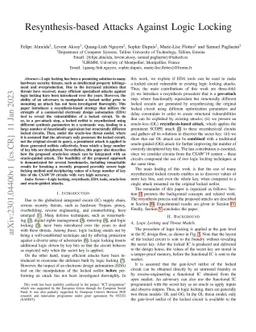 Resynthesis-based Attacks Against Logic Locking
