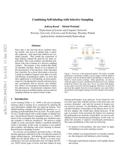 Combining Self-labeling with Selective Sampling
