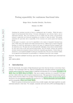 Testing separability for continuous functional data