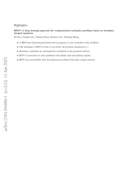 BINN: A deep learning approach for computational mechanics problems
  based on boundary integral equations