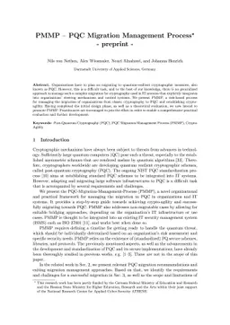 PMMP -- PQC Migration Management Process