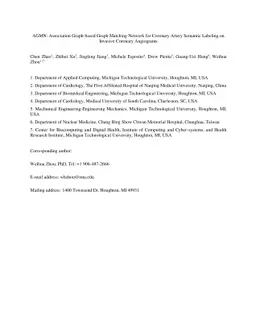 AGMN: Association Graph-based Graph Matching Network for Coronary Artery
  Semantic Labeling on Invasive Coronary Angiograms
