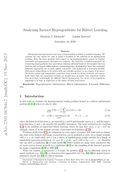 Analyzing Inexact Hypergradients for Bilevel Learning