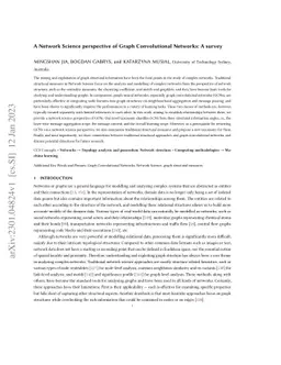A Network Science perspective of Graph Convolutional Networks: A survey