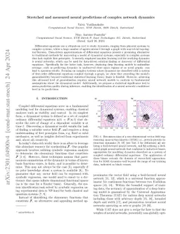 Stretched and measured neural predictions of complex network dynamics