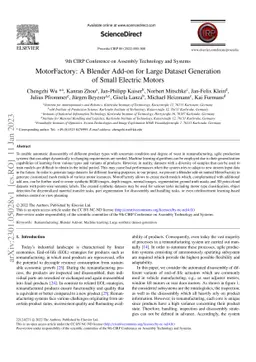 MotorFactory: A Blender Add-on for Large Dataset Generation of Small
  Electric Motors