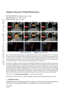 Adaptive Dynamic Global Illumination