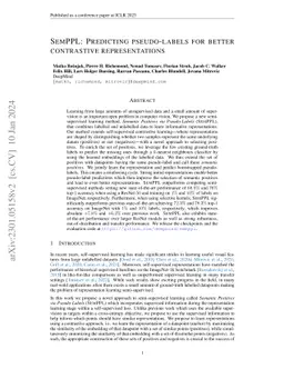 SemPPL: Predicting pseudo-labels for better contrastive representations