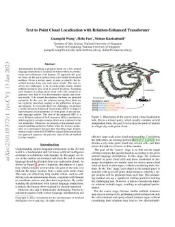 Text to Point Cloud Localization with Relation-Enhanced Transformer
