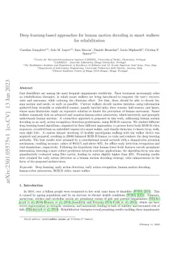 Deep learning-based approaches for human motion decoding in smart
  walkers for rehabilitation