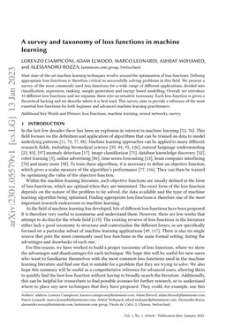 A survey and taxonomy of loss functions in machine learning