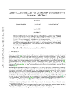 Artificial Benchmark for Community Detection with Outliers (ABCD+o)