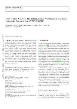 First Three Years of the International Verification of Neural Networks
  Competition (VNN-COMP)
