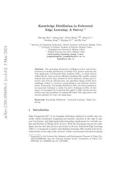 Knowledge Distillation in Federated Edge Learning: A Survey