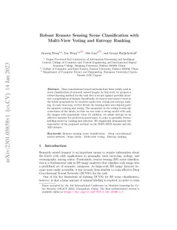 Robust Remote Sensing Scene Classification with Multi-View Voting and
  Entropy Ranking
