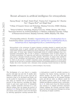 Recent advances in artificial intelligence for retrosynthesis