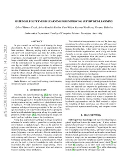 Gated Self-supervised Learning For Improving Supervised Learning