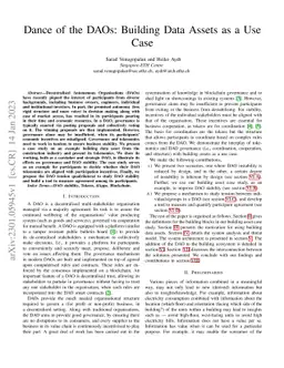 Dance of the DAOs: Building Data Assets as a Use Case