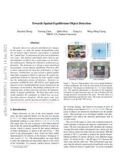 Towards Spatial Equilibrium Object Detection