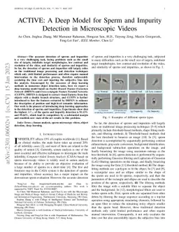 ACTIVE: A Deep Model for Sperm and Impurity Detection in Microscopic
  Videos