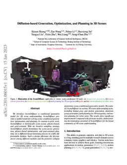 Diffusion-based Generation, Optimization, and Planning in 3D Scenes