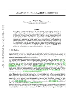 A Survey on Human Action Recognition