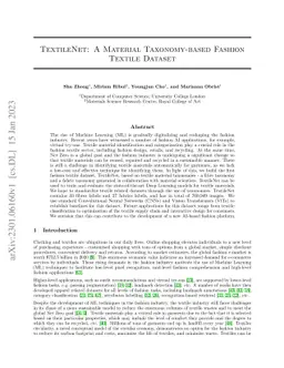TextileNet: A Material Taxonomy-based Fashion Textile Dataset