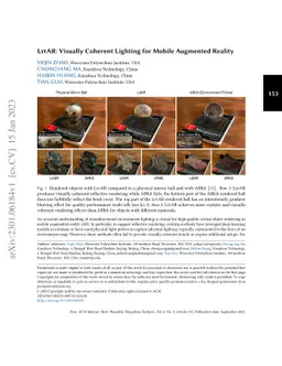 LitAR: Visually Coherent Lighting for Mobile Augmented Reality