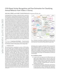 CNN-Based Action Recognition and Pose Estimation for Classifying Animal
  Behavior from Videos: A Survey